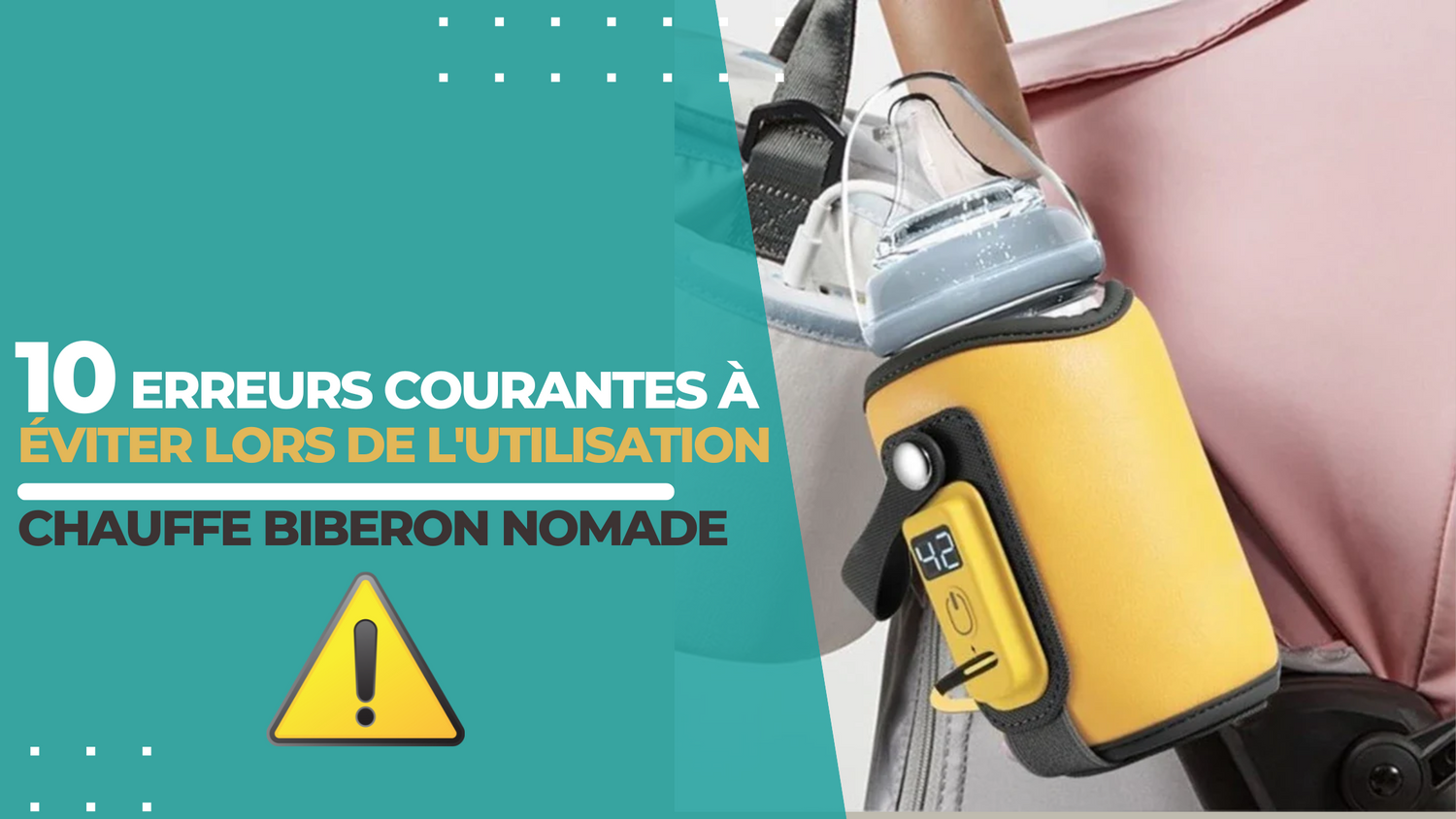 10 erreurs courantes à éviter lors de l'utilisation d'un chauffe biberon nomade