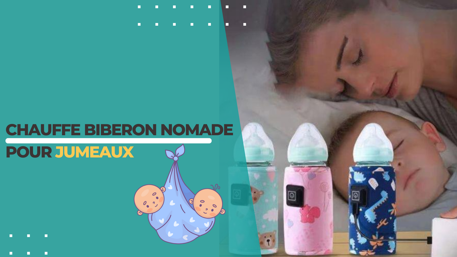 Chauffe biberon nomade pour jumeaux