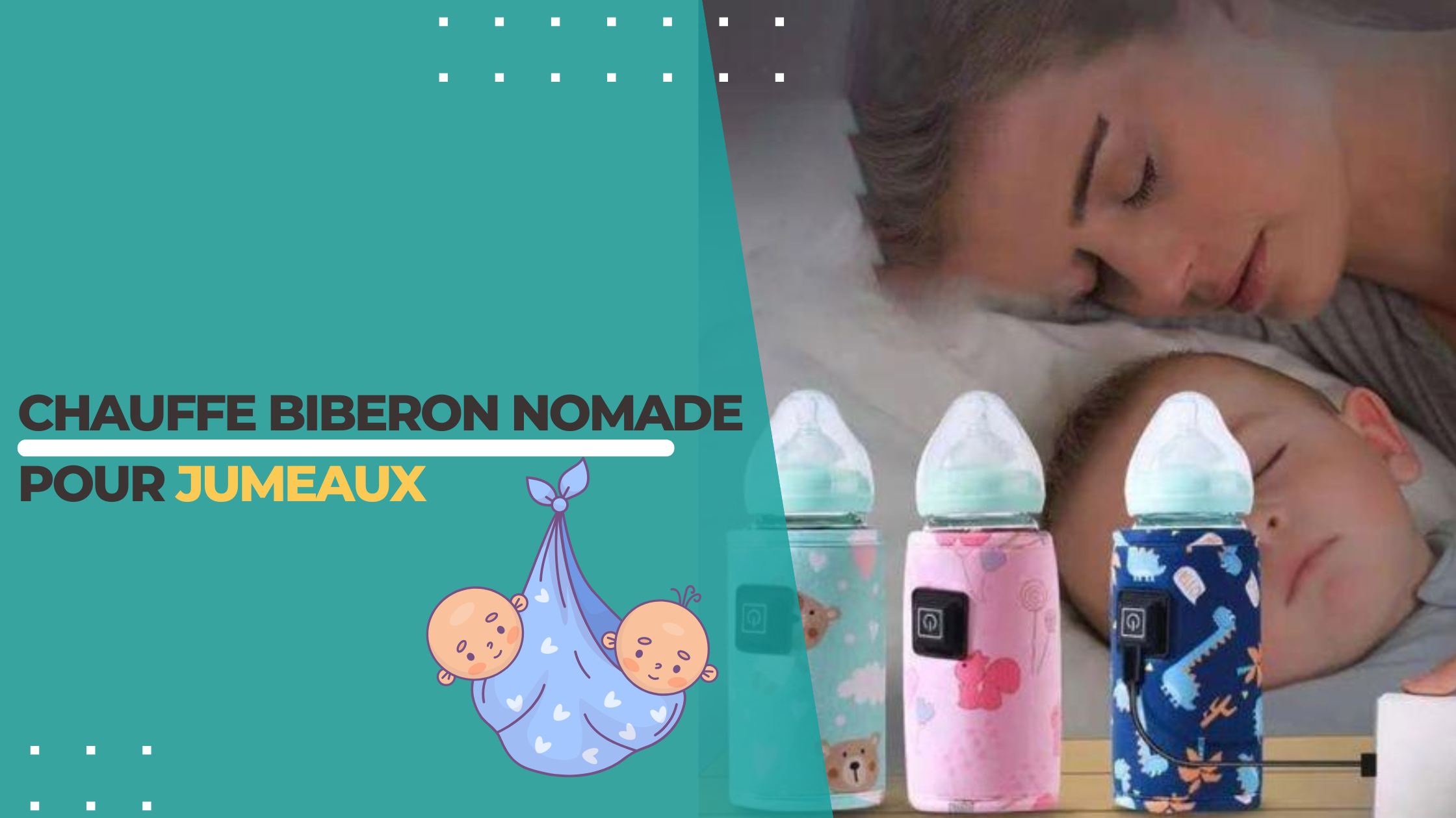 Chauffe biberon nomade pour jumeaux