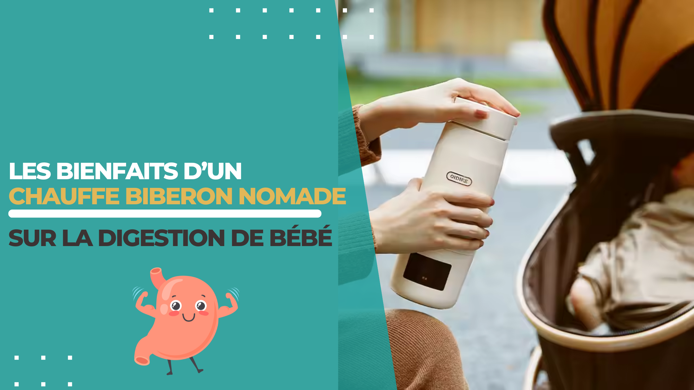 Les bienfaits d’un chauffe biberon nomade sur la digestion de bébé