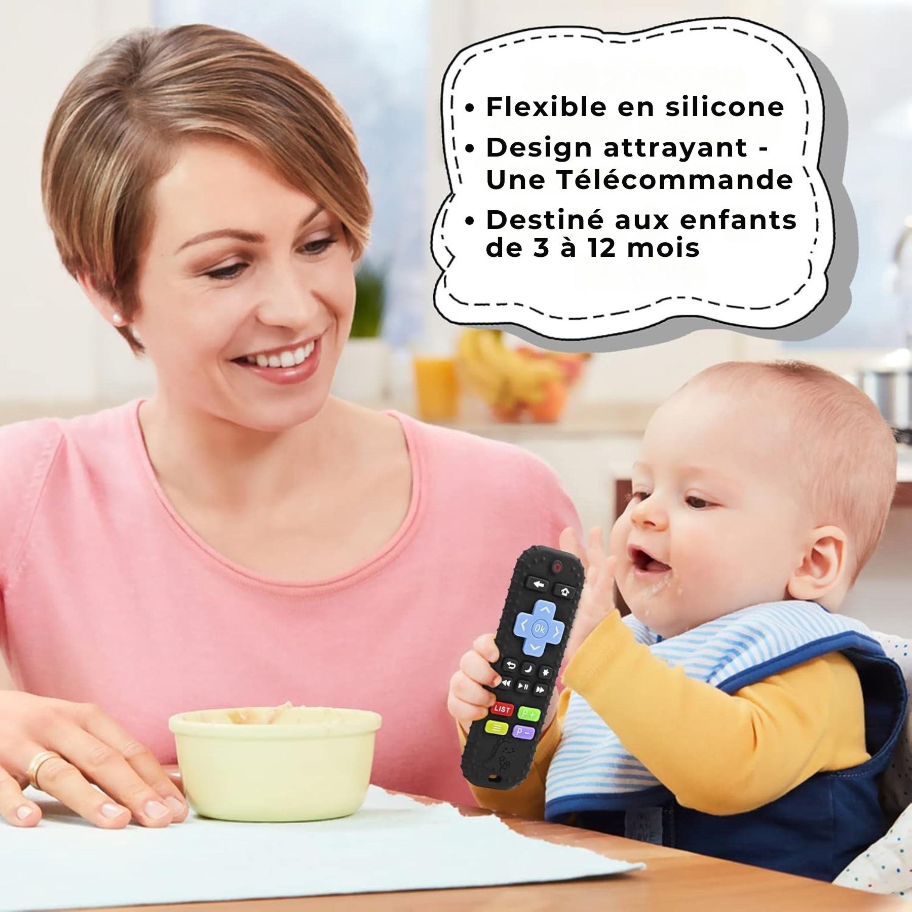 Anneau-de-dentition-telecommande-noir-design-attrayant