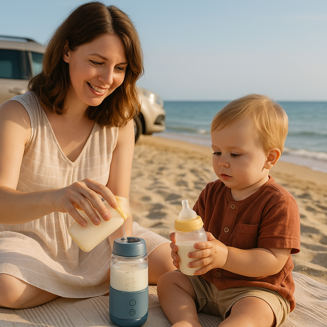Chauffe biberon nomade | BiberHeat™ Bleu