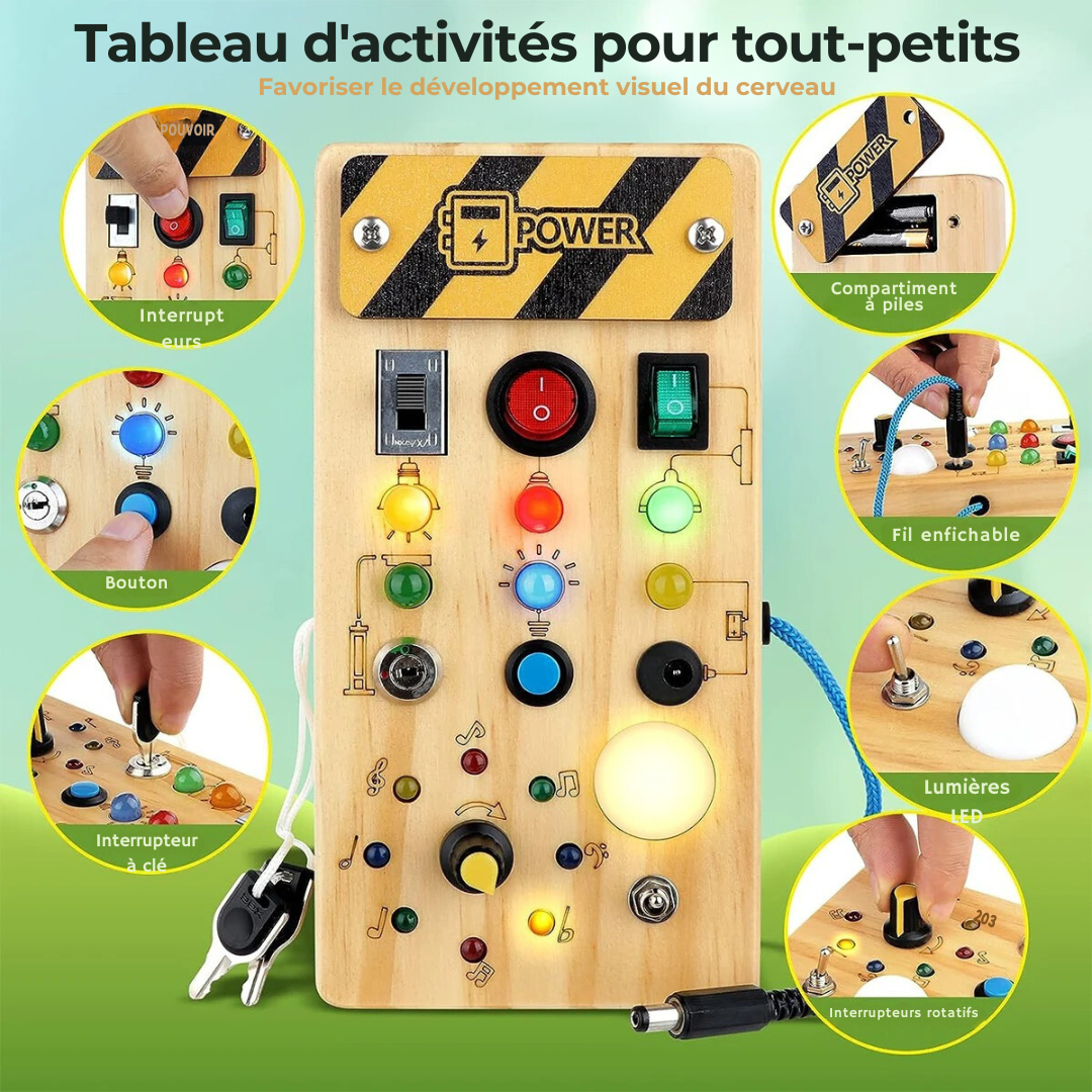 Montessori Electric Wooden Board | BusyBoard™