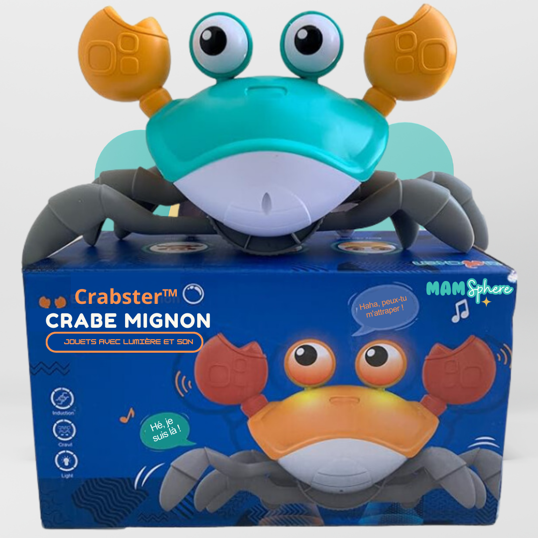 Jouet-bebe-crabe-Montessori-bleu