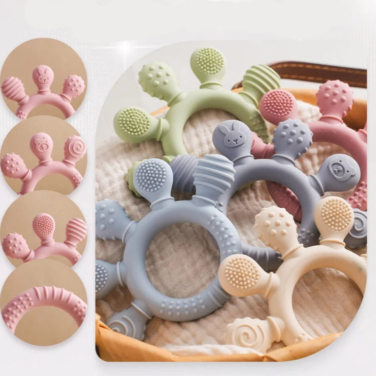 anneau-de-dentition-réfrigéré-mamsphere-vert-poussee-dentaire-facile-a-nettoyer-apaise-les-douleurs-pour-bebe-7-mois