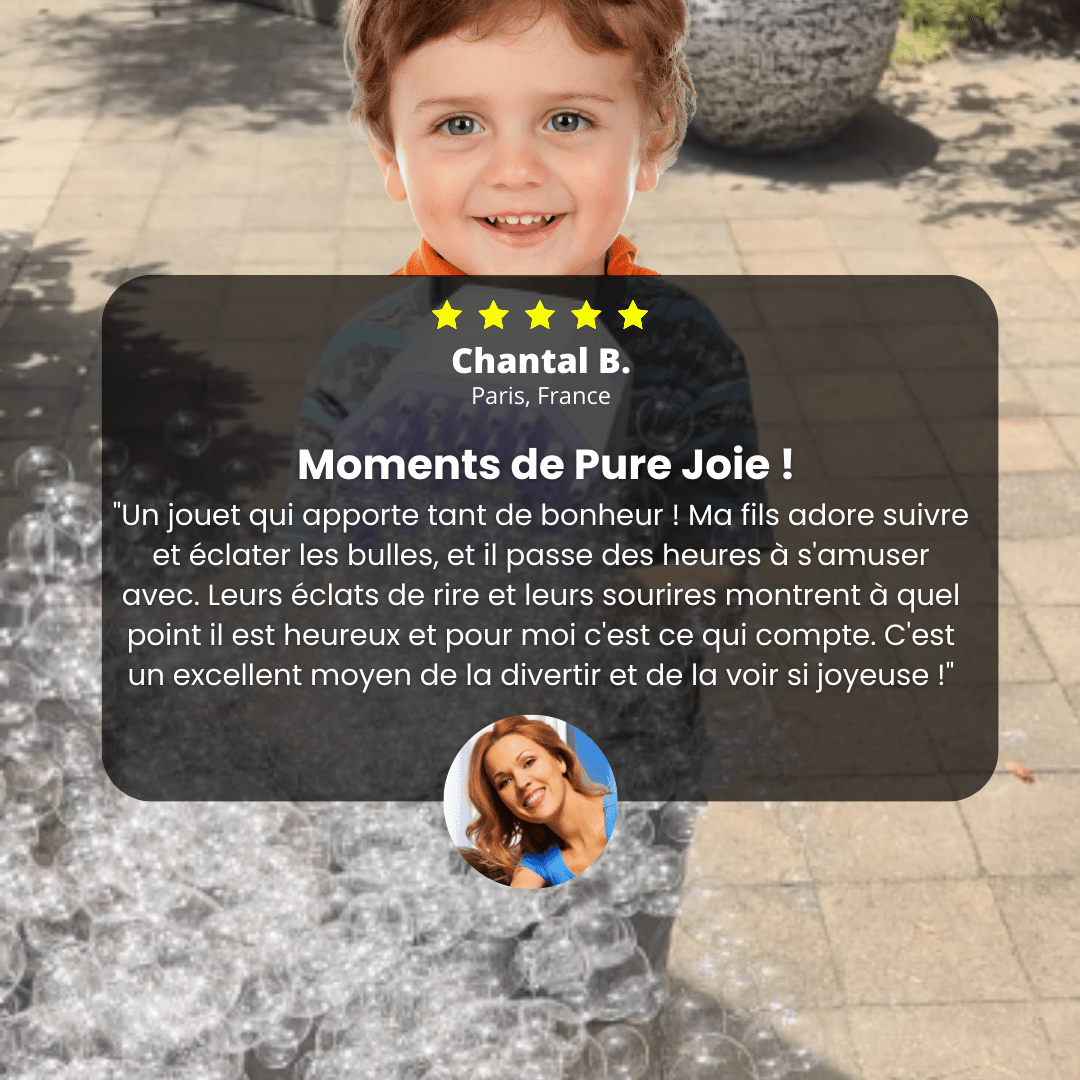 BubbleToy™ | Pistolet à bulles avec lumière - MamSphere