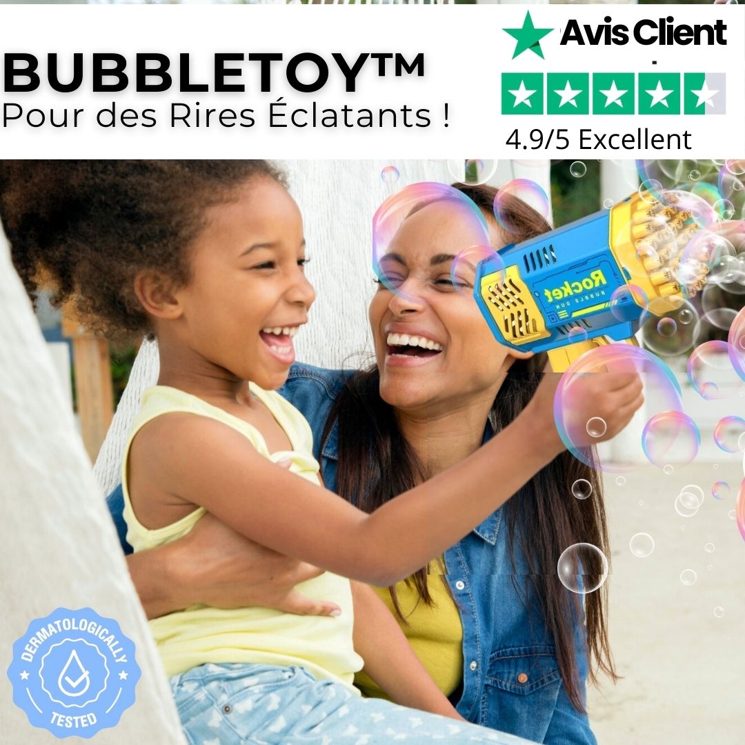 BubbleToy™ | Pistolet à bulles avec lumière - MamSphere
