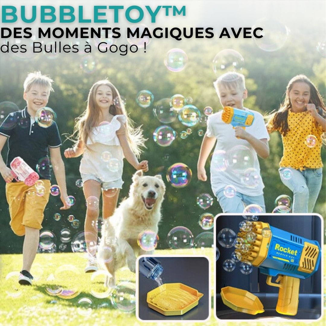 BubbleToy™ | Pistolet à bulles avec lumière - MamSphere