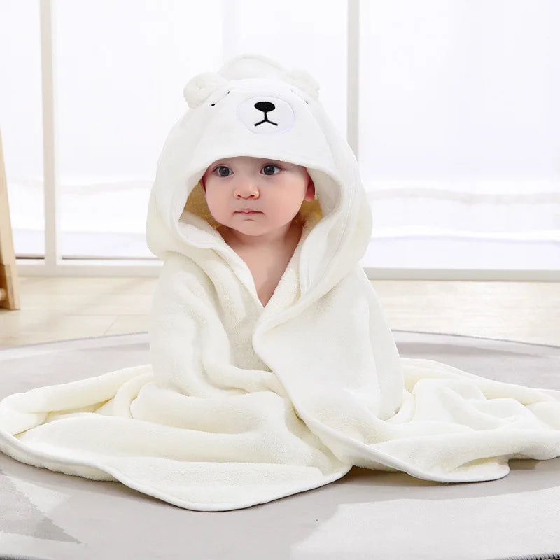 cape-de-bain-bébé-blanche