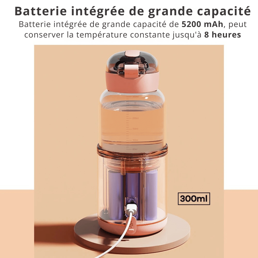 Chauffe biberon nomade | BiberHeat™ Rose - MamSphere