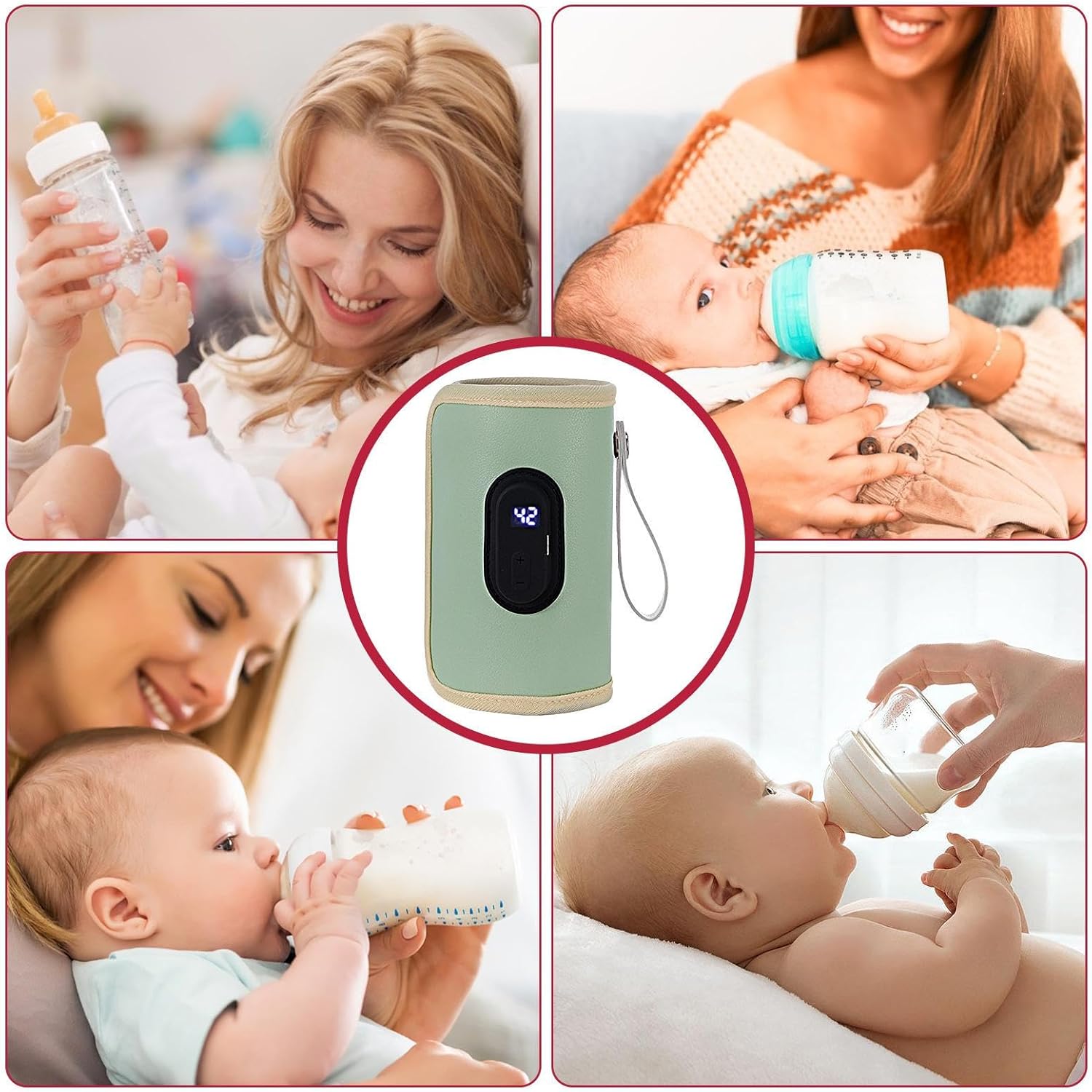 Chauffe biberon nomade | GoBottle™ Vert - MamSphere