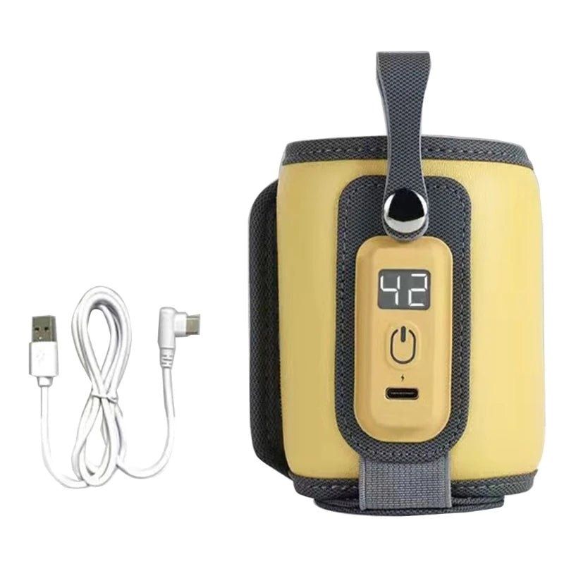 Chauffe biberon nomade | WarmEase™ Jaune - MamSphere