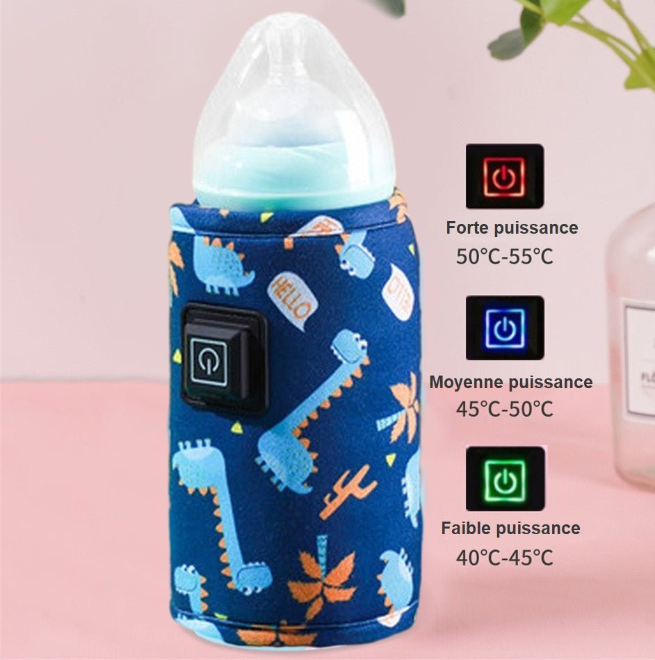 Chauffe biberon portable | QuickWarm™ Bleu - MamSphere
