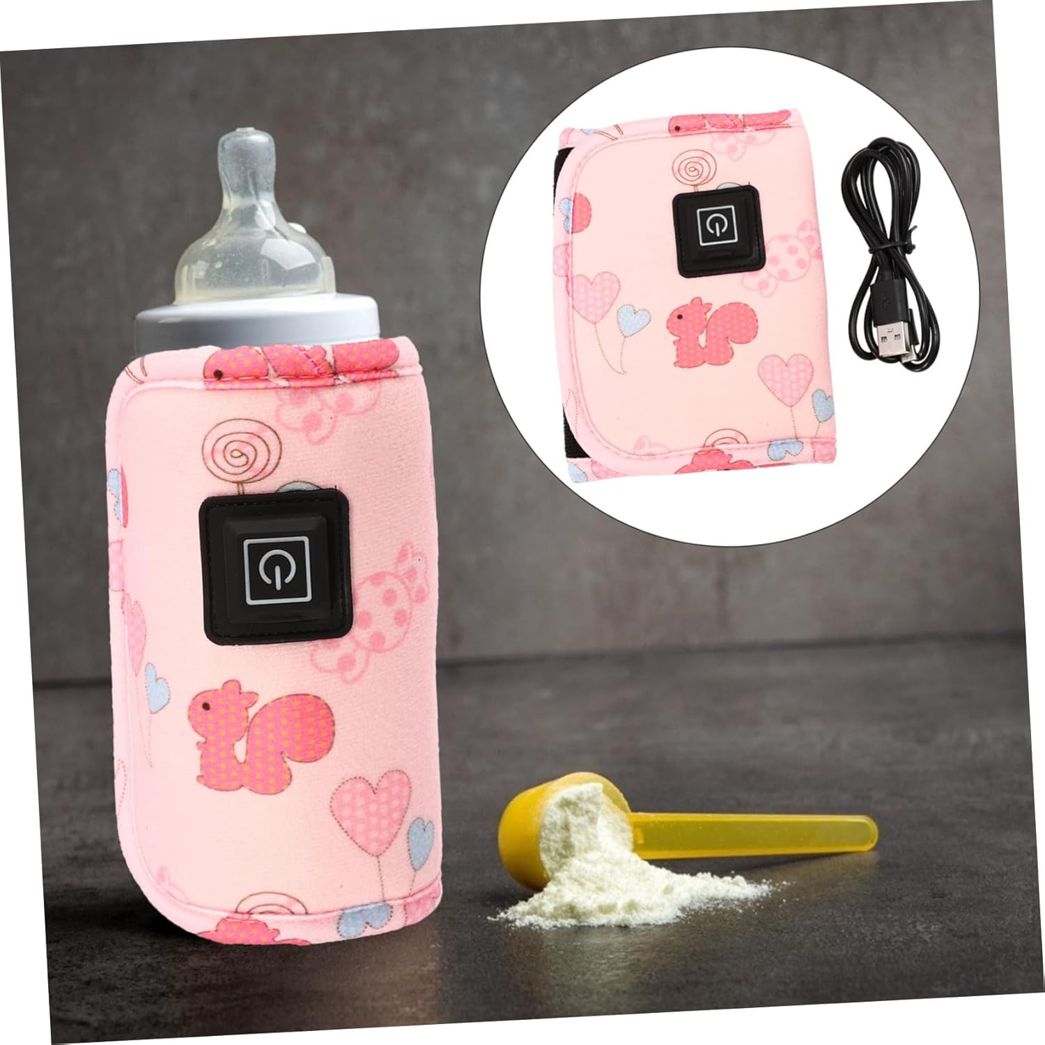 Chauffe biberon portable | QuickWarm™ Rose - MamSphere