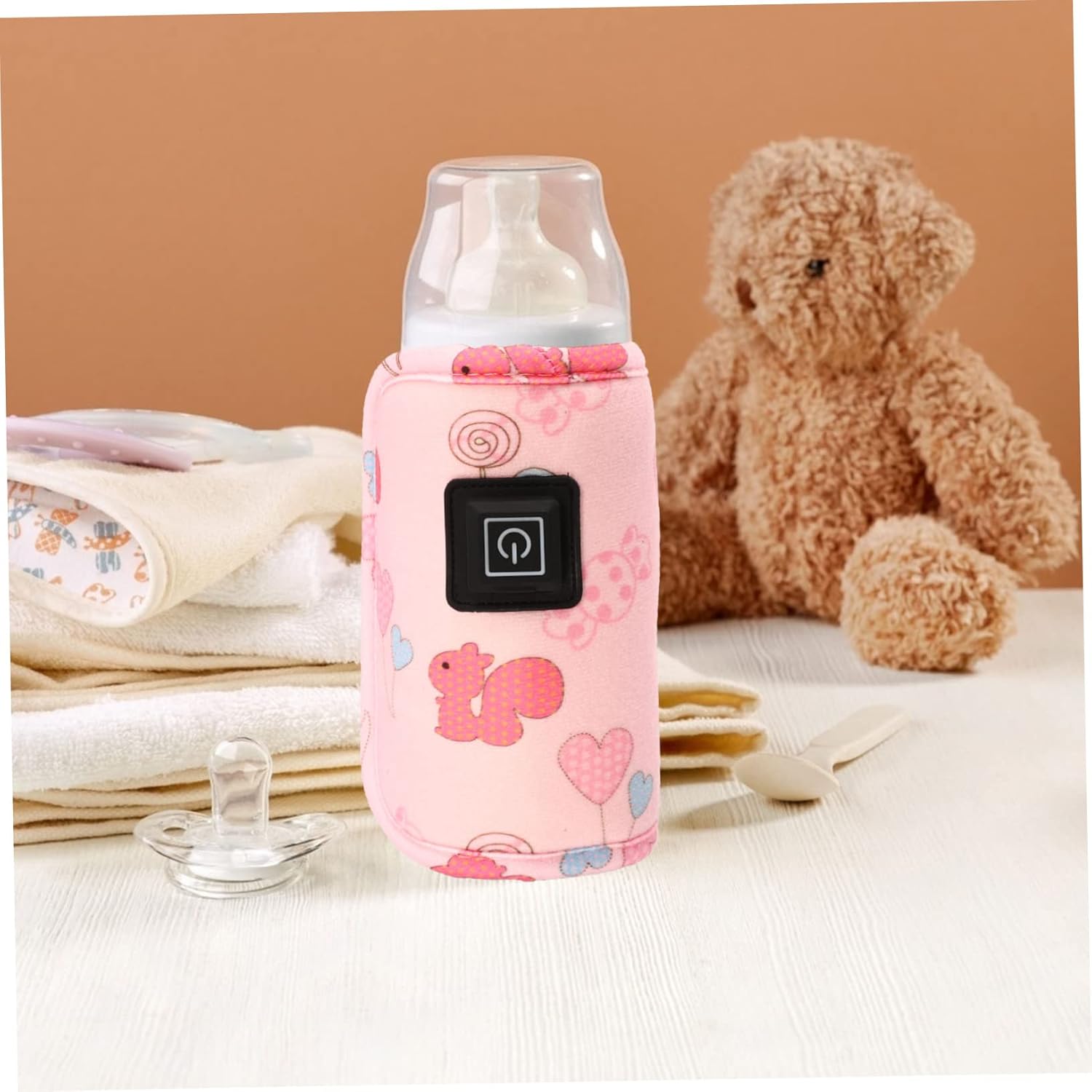 Chauffe biberon portable | QuickWarm™ Rose - MamSphere