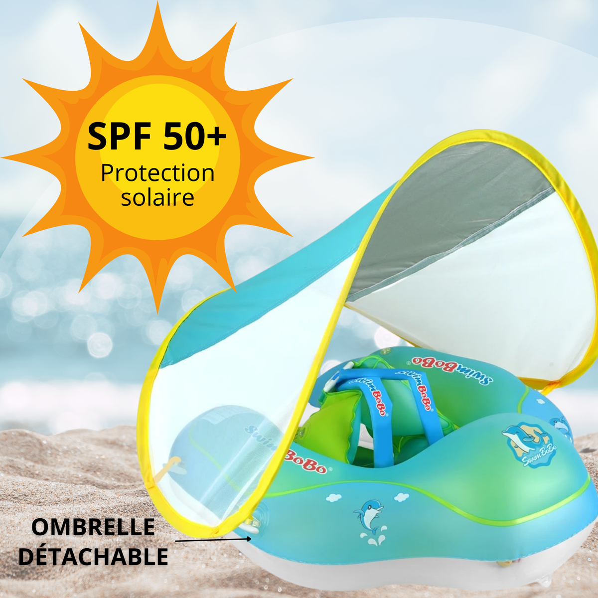 WYRIAZA Bouee Bebe Bouee Bebe Piscine | Bouee Bebe avec Pare Soleil SPF 50 | Améliorez Bouée Bébé 8-16Kgs avec Une Balle d'Équilibre pour Éviter Le Renversement (L 6-36 Mois, Rose WYRIAZA Bouee Bebe Bouee Bebe Piscine | Bouee Bebe avec Pare Soleil SPF 50 | Améliorez Bouée Bébé 8-16Kgs avec Une Balle d'Équilibre pour Éviter Le Renversement (L 6-36 Mois, Rose