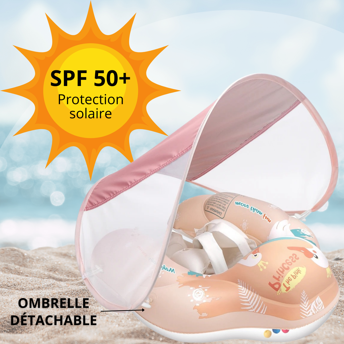 Bouée Bébé, Bouee Pour Bebe Avec Auvent Amovible, Bébé Siège De Piscine Bouée Bébé, Bouee Pour Bebe Avec Auvent Amovible, Bébé Siège De Piscine