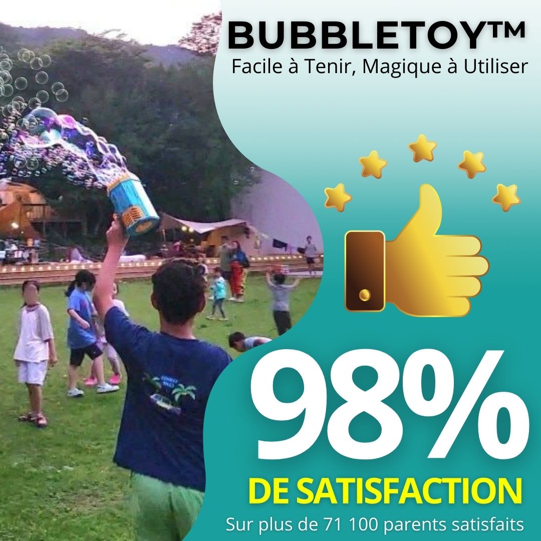 BubbleToy™ | Pistolet à bulles avec lumière - MamSphere