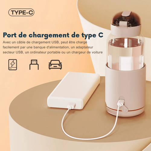 Chauffe biberon nomade | BiberHeat™ Rose - MamSphere