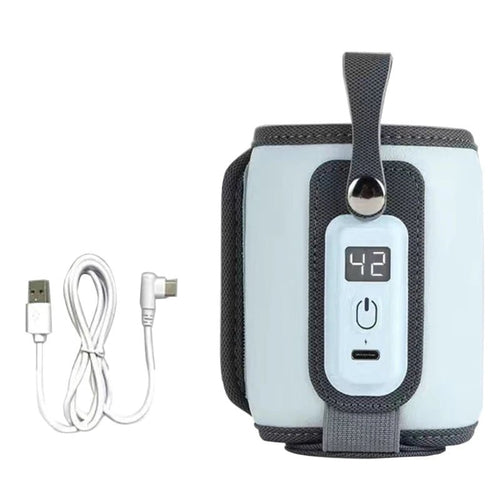 Chauffe biberon nomade | WarmEase™ Bleu - MamSphere