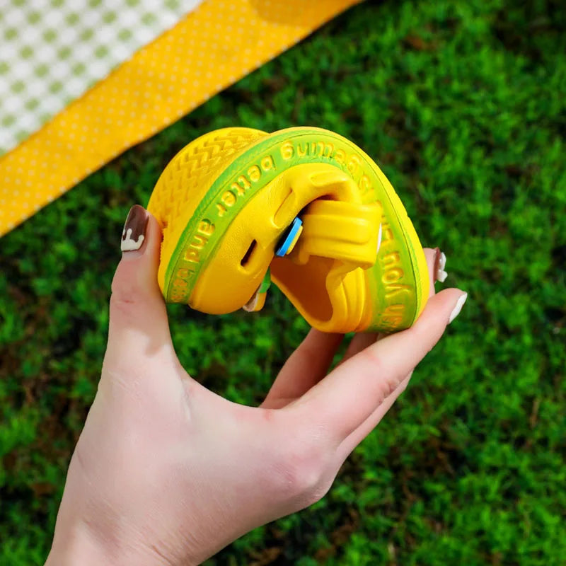 chaussure-plage-bebe-mamsphere-Jaune-souple