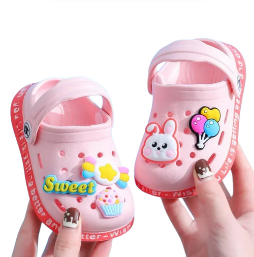 chaussure-plage-bebe-rose